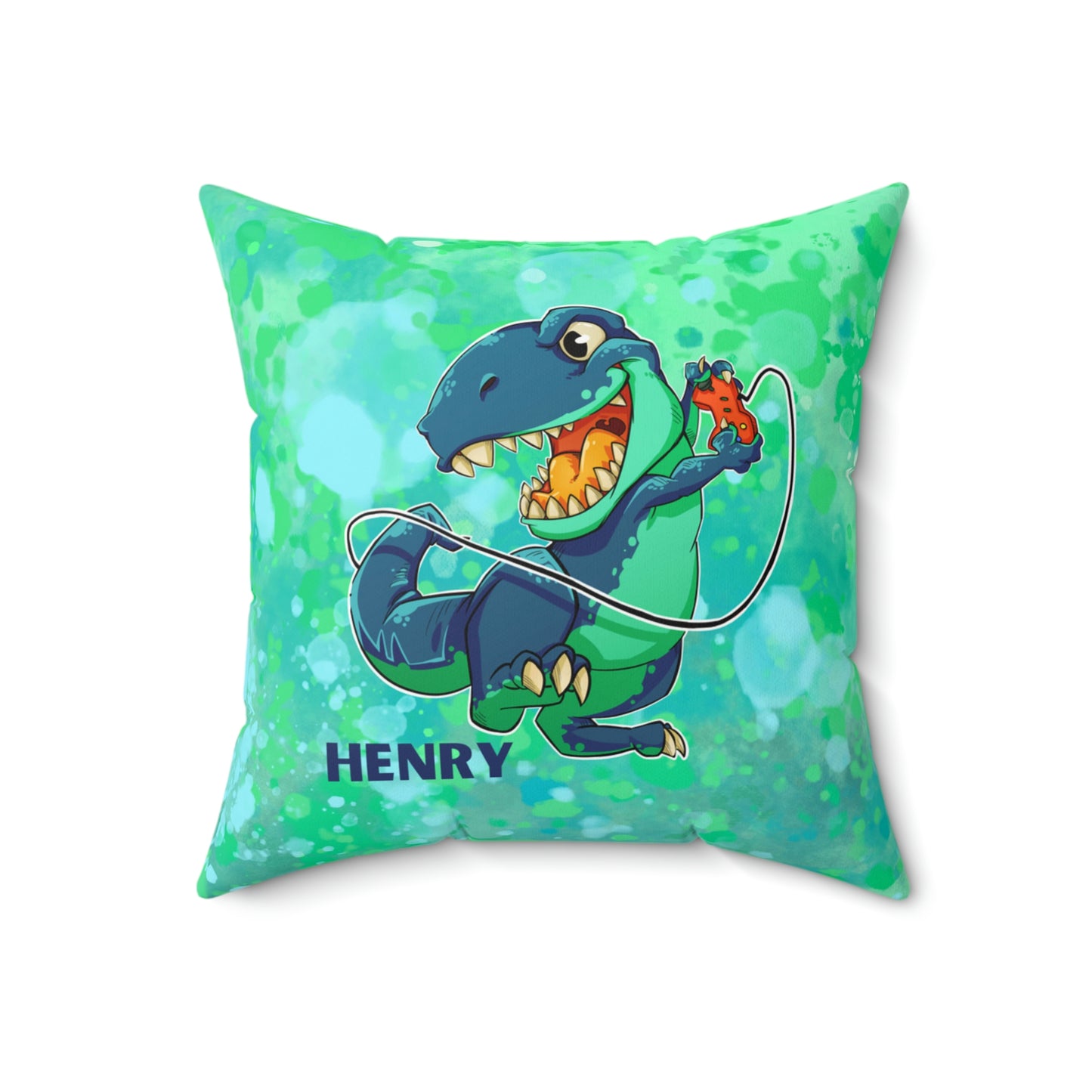 Gamers Personalized Double Sided Faux Suede Square Pillow