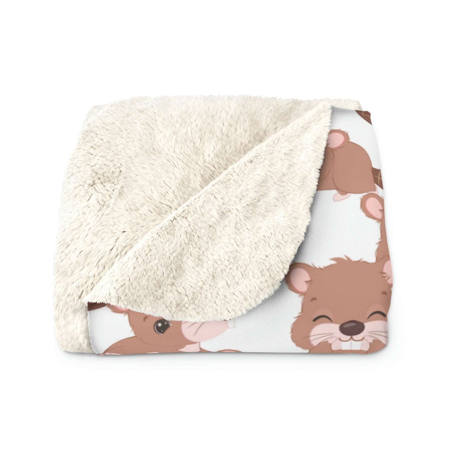 Little Beavers Personalized Super Soft Sherpa Fleece Blanket